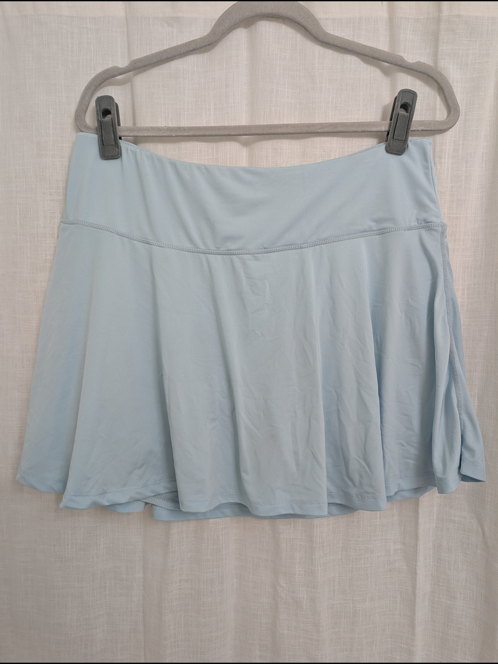 Women’s Light Blue Athletic Tennis Skort XXL Built In Shorts Activewear